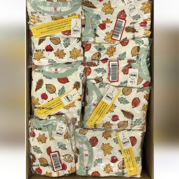 NWT! Kid's Unisex Hyde & EEK! Boutique Fall Leaf Print Matching Pajama Set - Picture 6 of 6